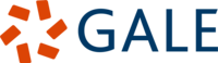 Orange circular logo next to text reading Gale in navy blue