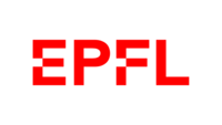 The letters E P F L in a bright red